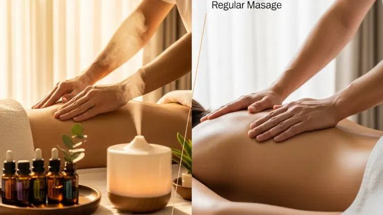 아로마 마사지와 일반 마사지의 차이점